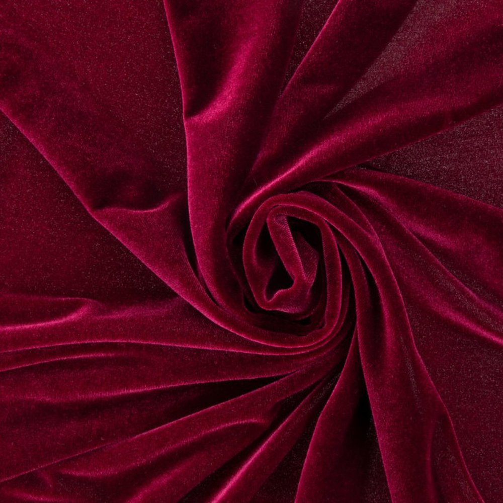 Burgundy Velvet Fabric Two Yard x 42" wide Sewing